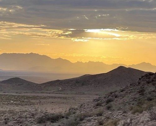 High desert sunset near Kingman, AZ