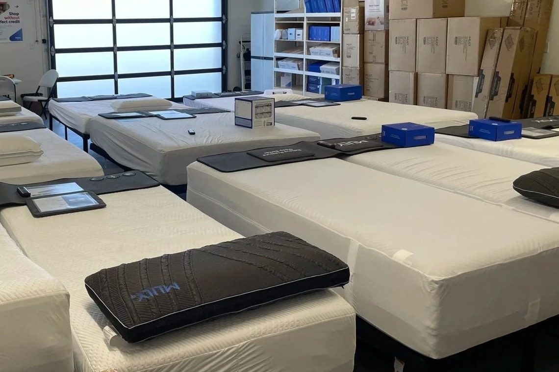 Route 66 Sleep & Home Center warehouse, ready for delivery